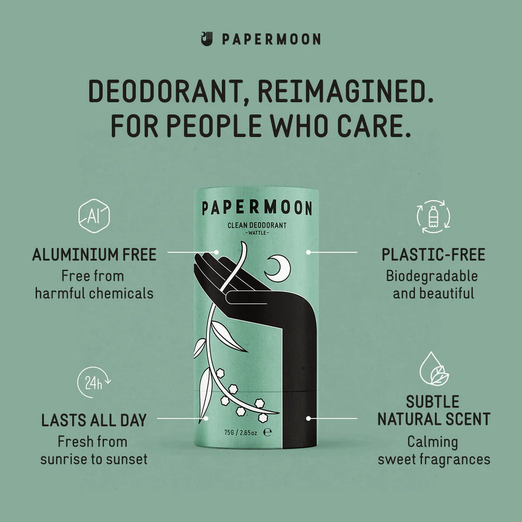 Wattle Natural Deodorant - Papermoon