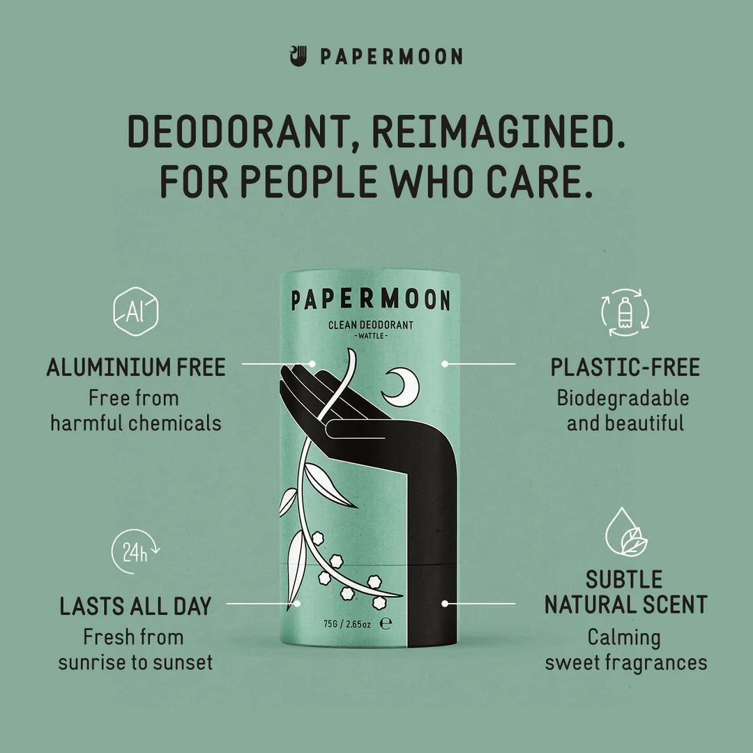 Wattle Natural Deodorant - Papermoon