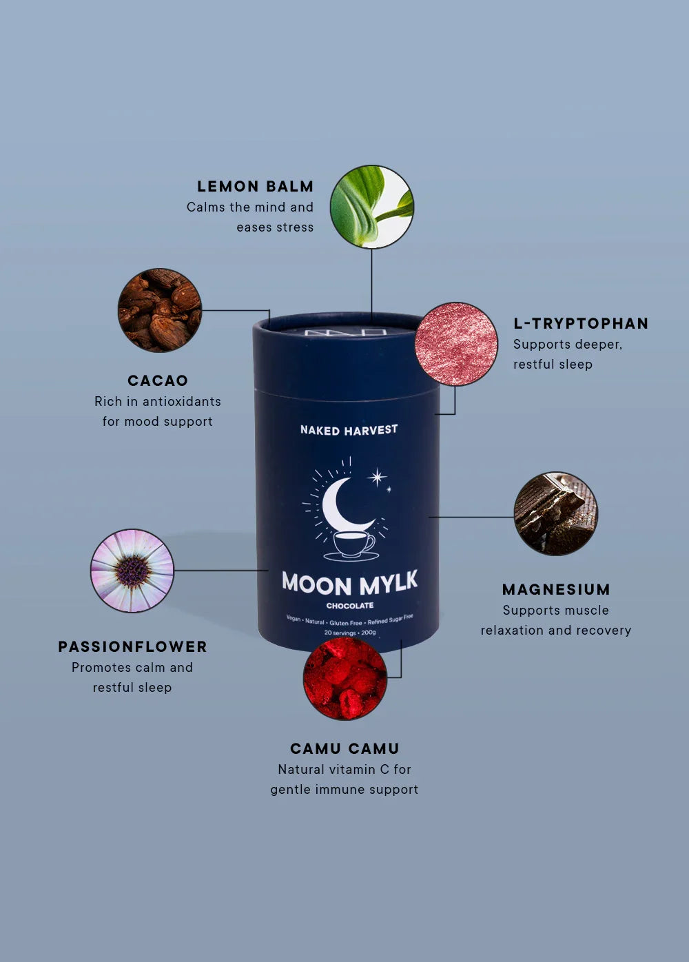 Hot Choc Moon Mylk 200g - NU Harvest