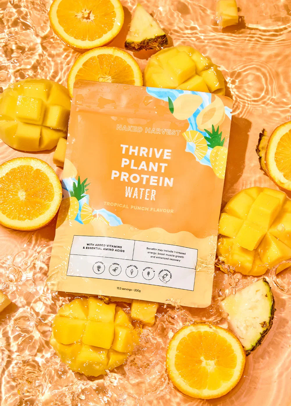 Tropical Punch Plant Protein Water 200g - NU Harvest