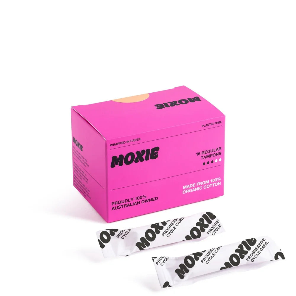 100% organic cotton regular tampons 16pk - Moxie