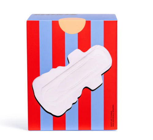 100% Organic Cotton Winged Pads NIGHT 8pk - Moxie