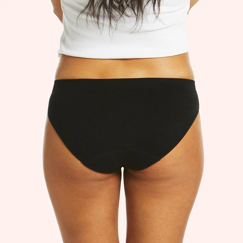 Seamfree Period Bikini Brief Black - Love Luna