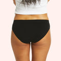 Seamfree Period Bikini Brief Black - Love Luna