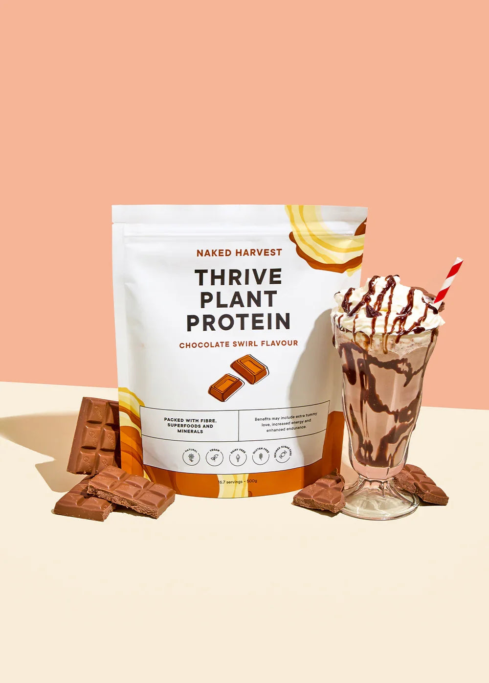 Chocolate Swirl Plant Protein - NU Harvest