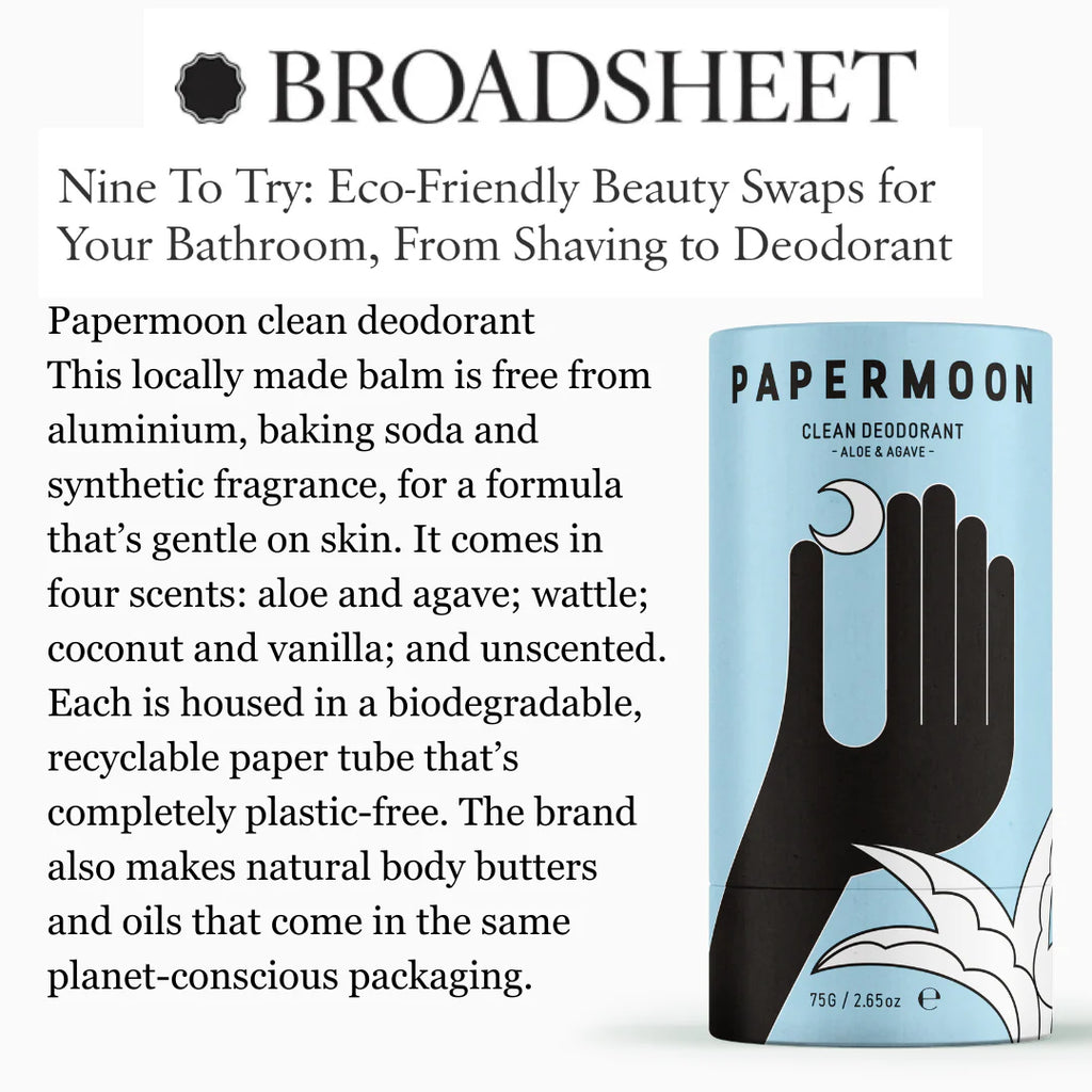 Aloe & Agave Natural Deodorant - Papermoon